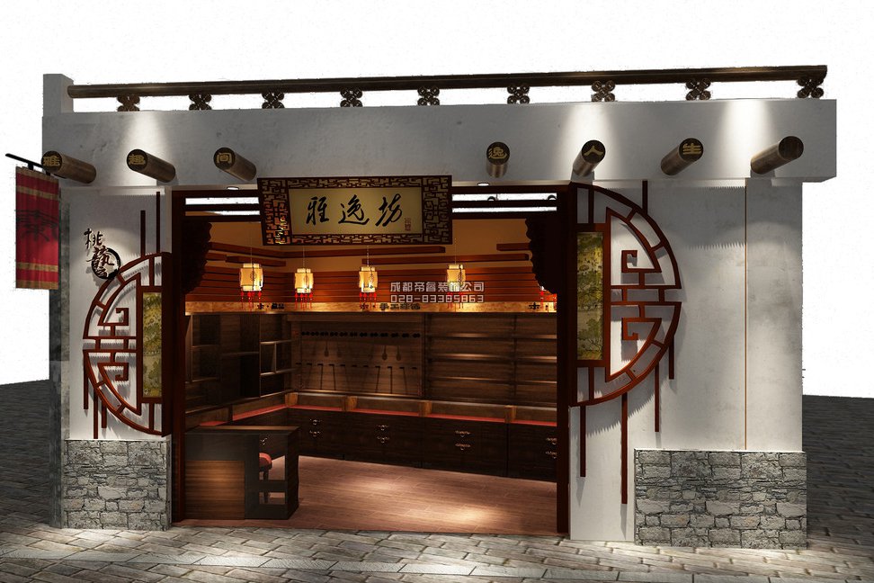 成都古玩店鋪門頭怎樣裝修設(shè)計(jì)才好？